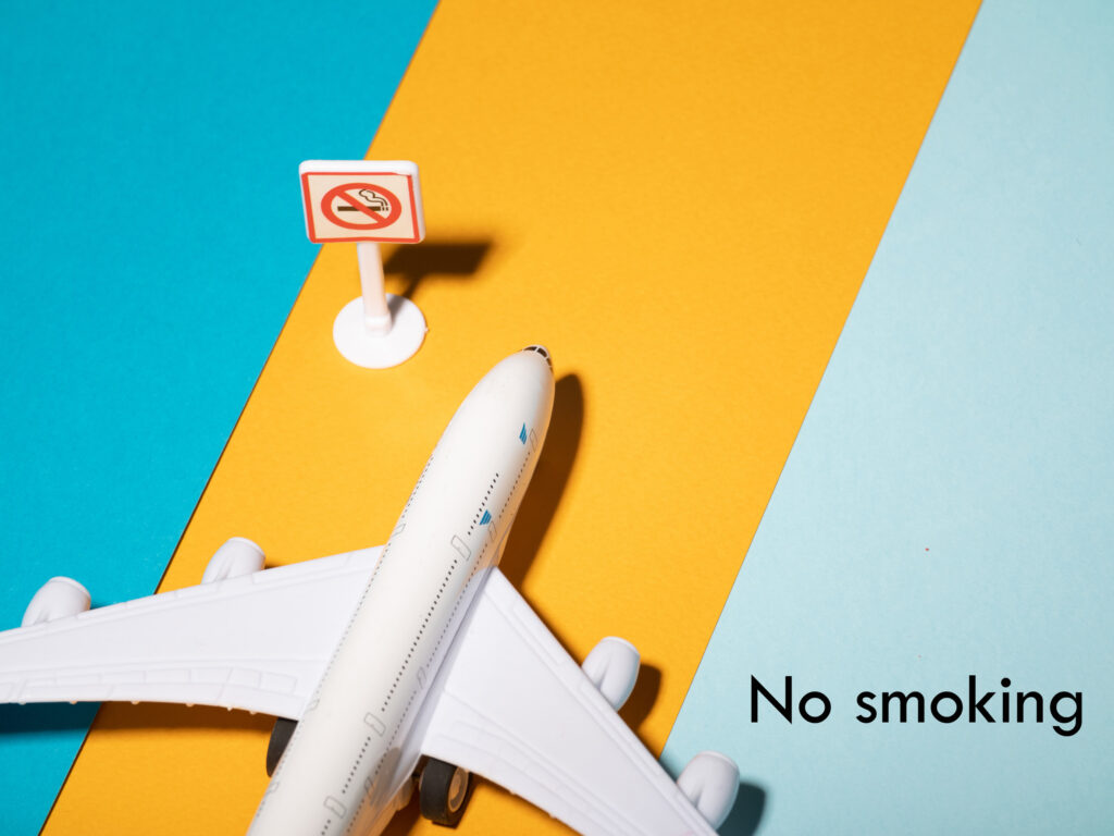 cartouches de cigarettes en avion