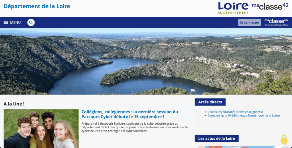 connecter au nouvel ENT MaClasse42 ancien Cybercollege 