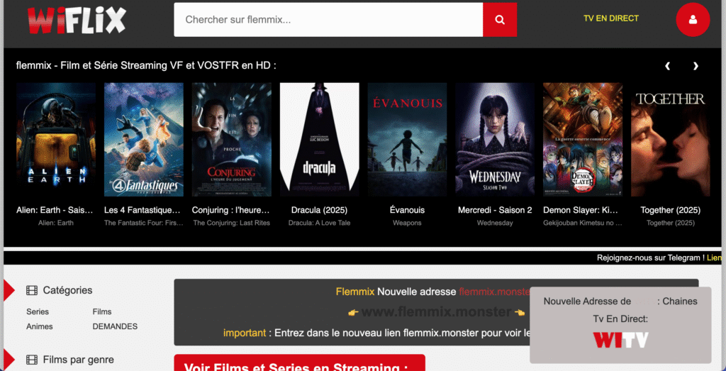 Wiflix devient Flemmix