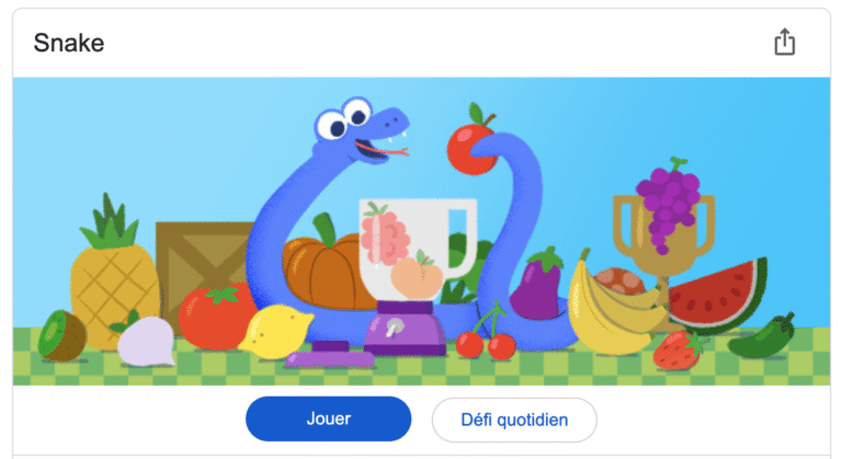 Jeu Google sur l’année du serpent
