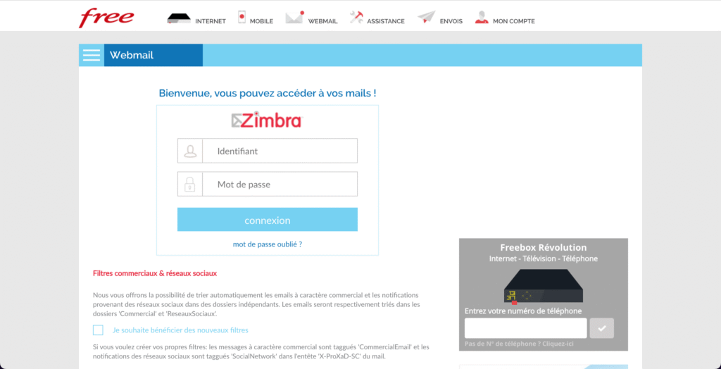 Webmail Free Zimbra 