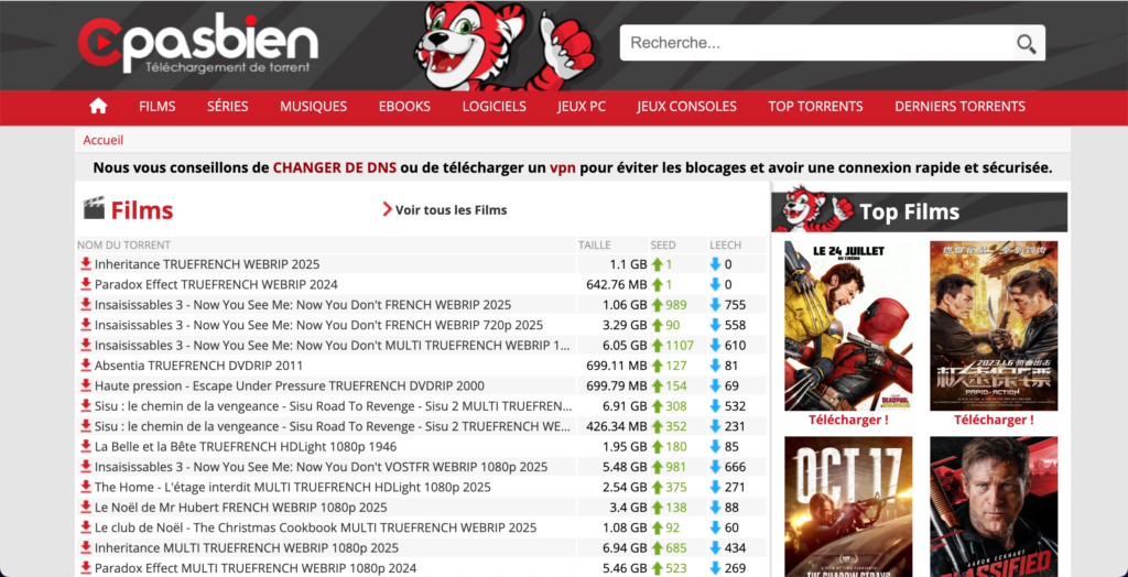 nouvelle adresse cpasbien